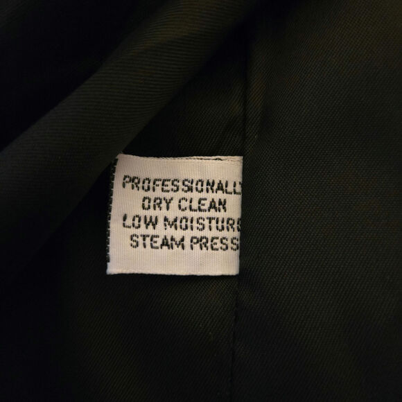 Vintage Christian Dior 80s Wool Blazer 6 Black White Dot Cropped Double Breasted - Picture 14 of 14